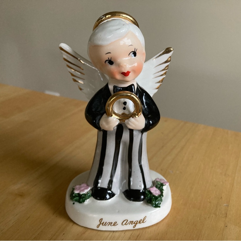 Napco June Birthday Angel figurine